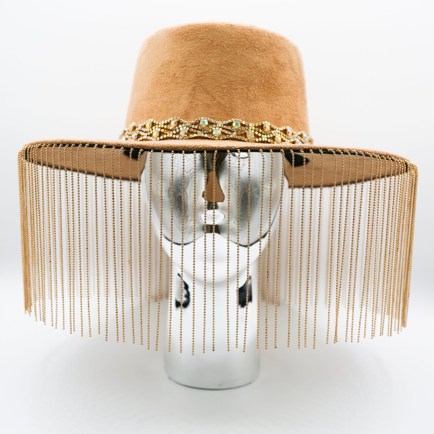 Azar Metal Fringe Hat