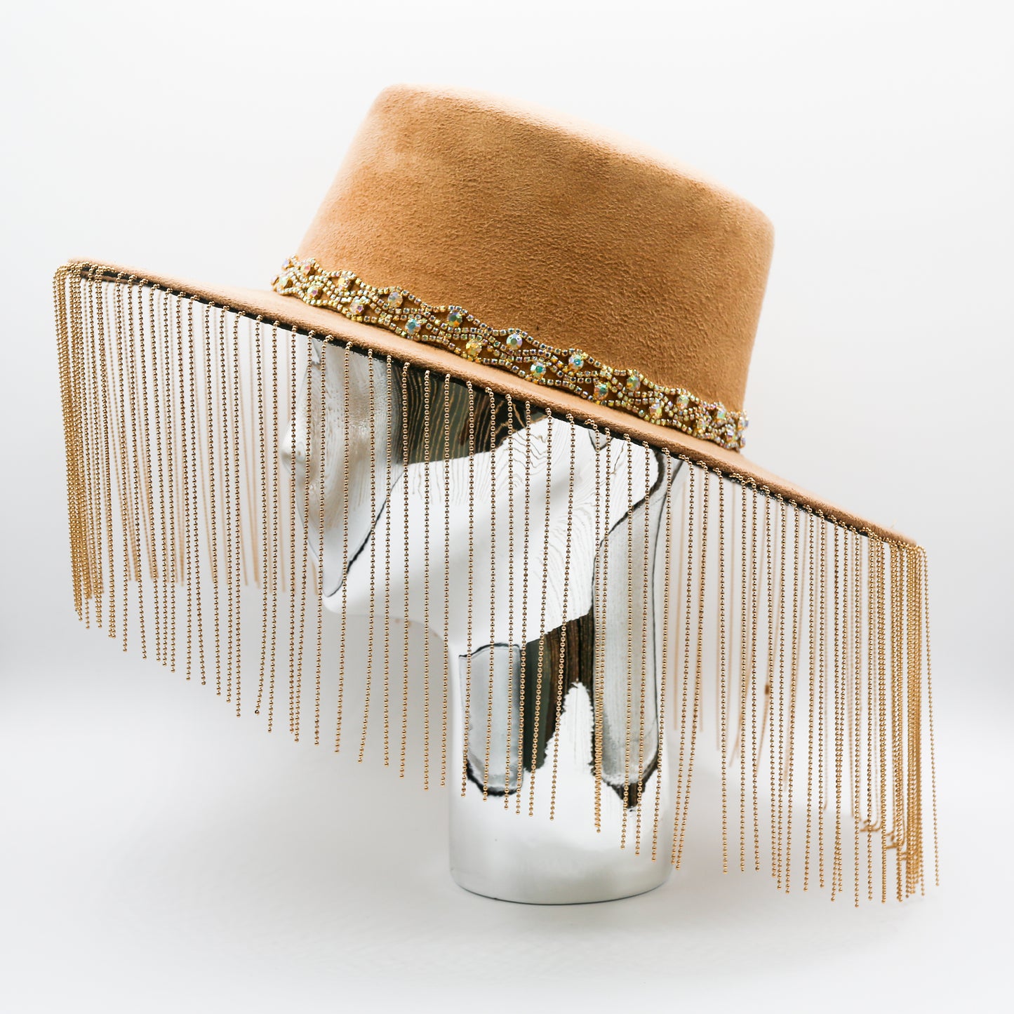 Azar Metal Fringe Hat