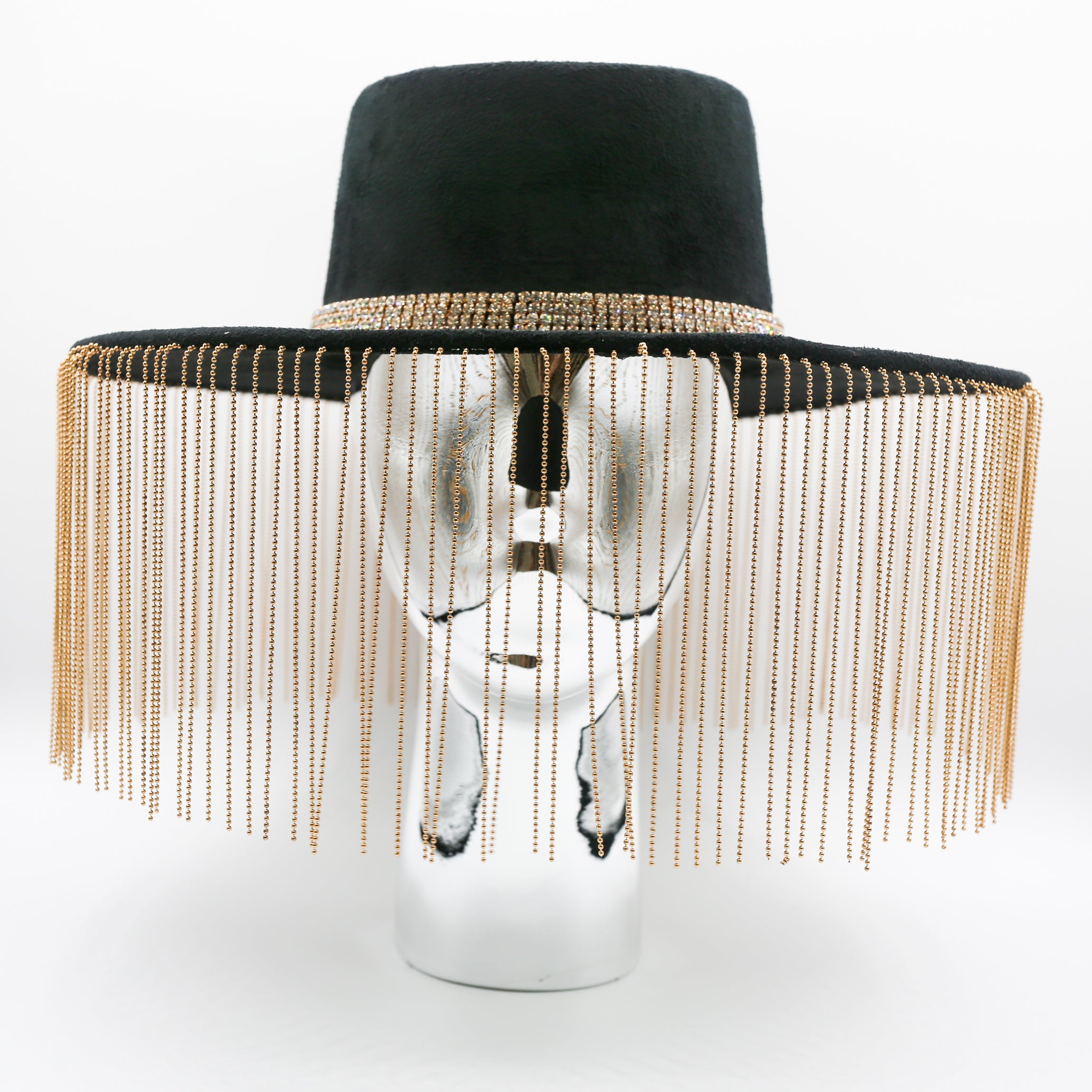 Yasmin Metal Fringe Hat – AtousaG