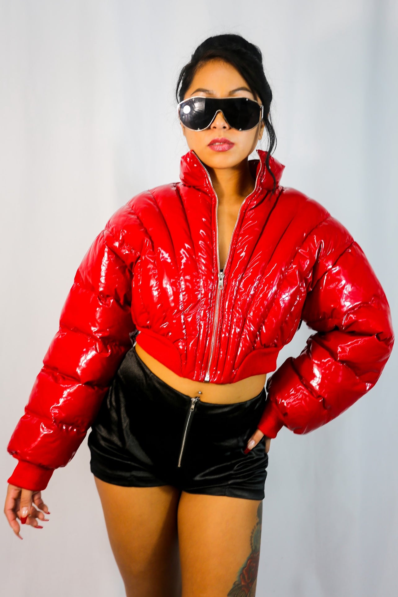 The V-Cropped Puffer Jacket