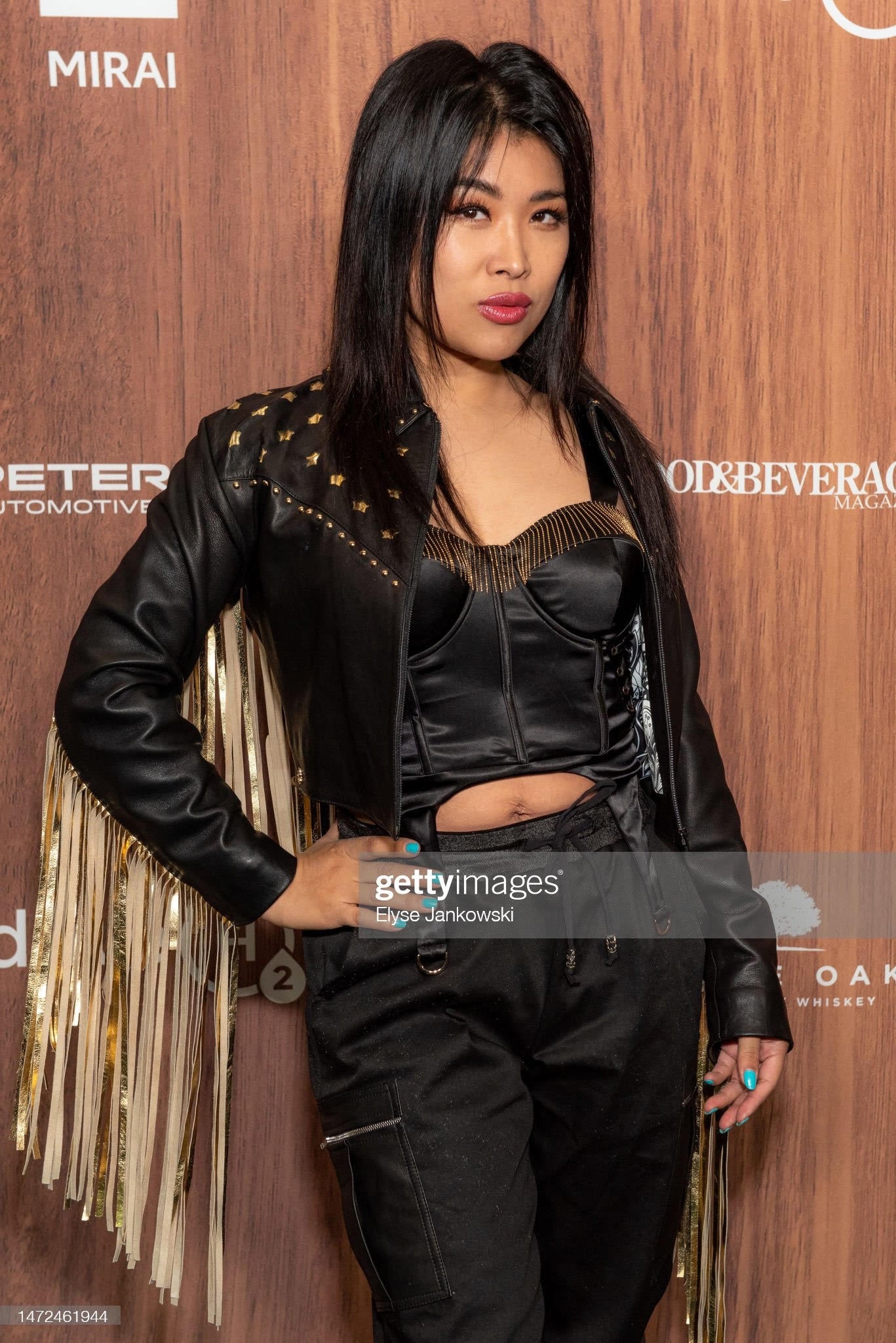 Vegan Leather Fringe Top
