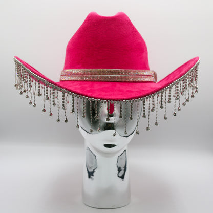 Glam Rodeo Cowgirl Hat - Pink