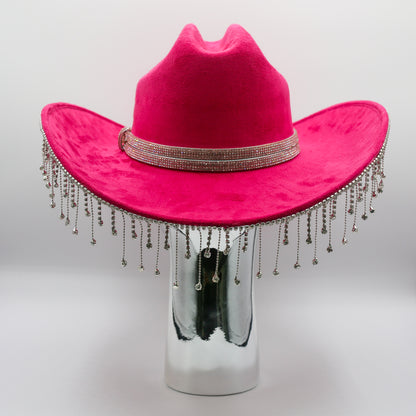 Glam Rodeo Cowgirl Hat - Pink