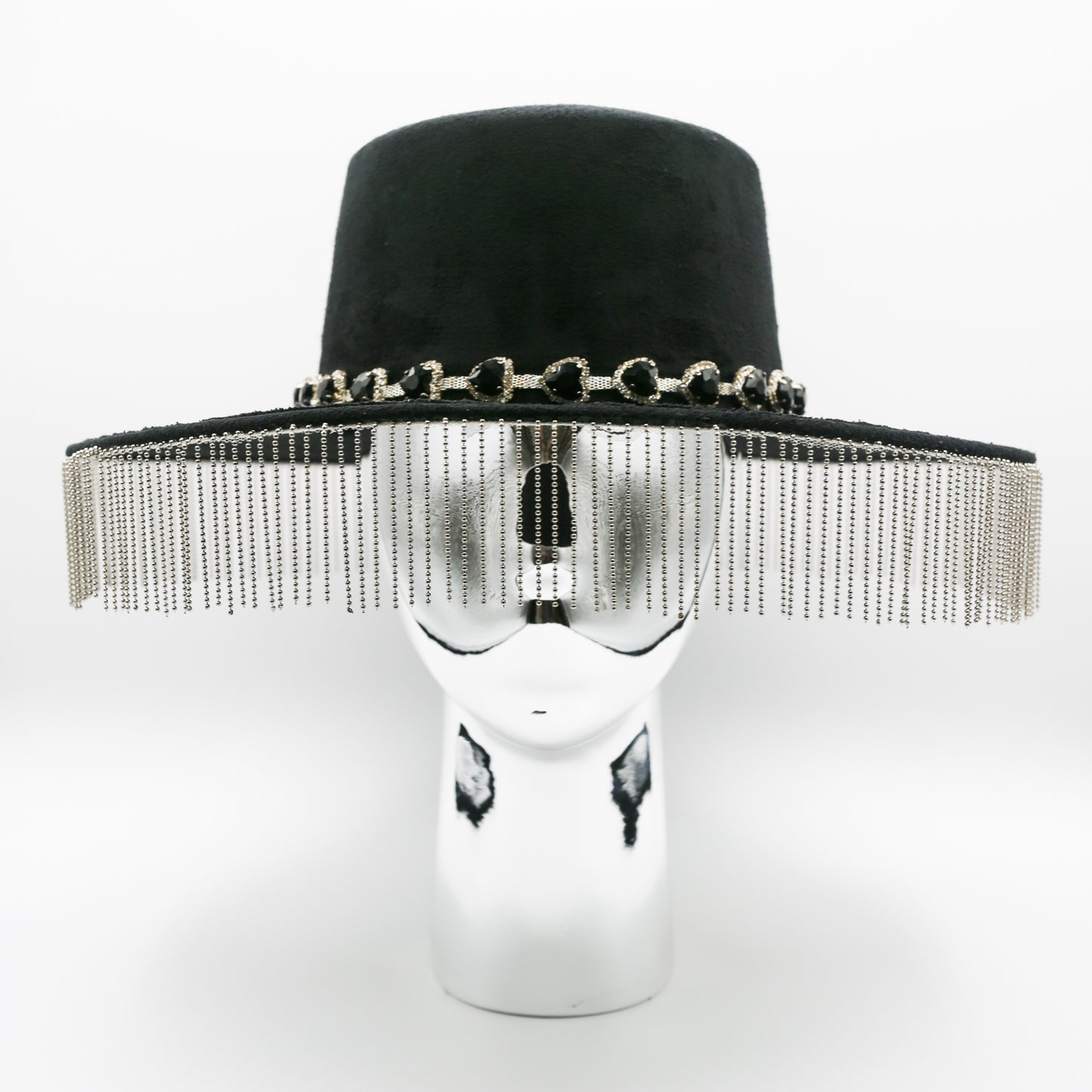 Zahra Metal Fringe Hat
