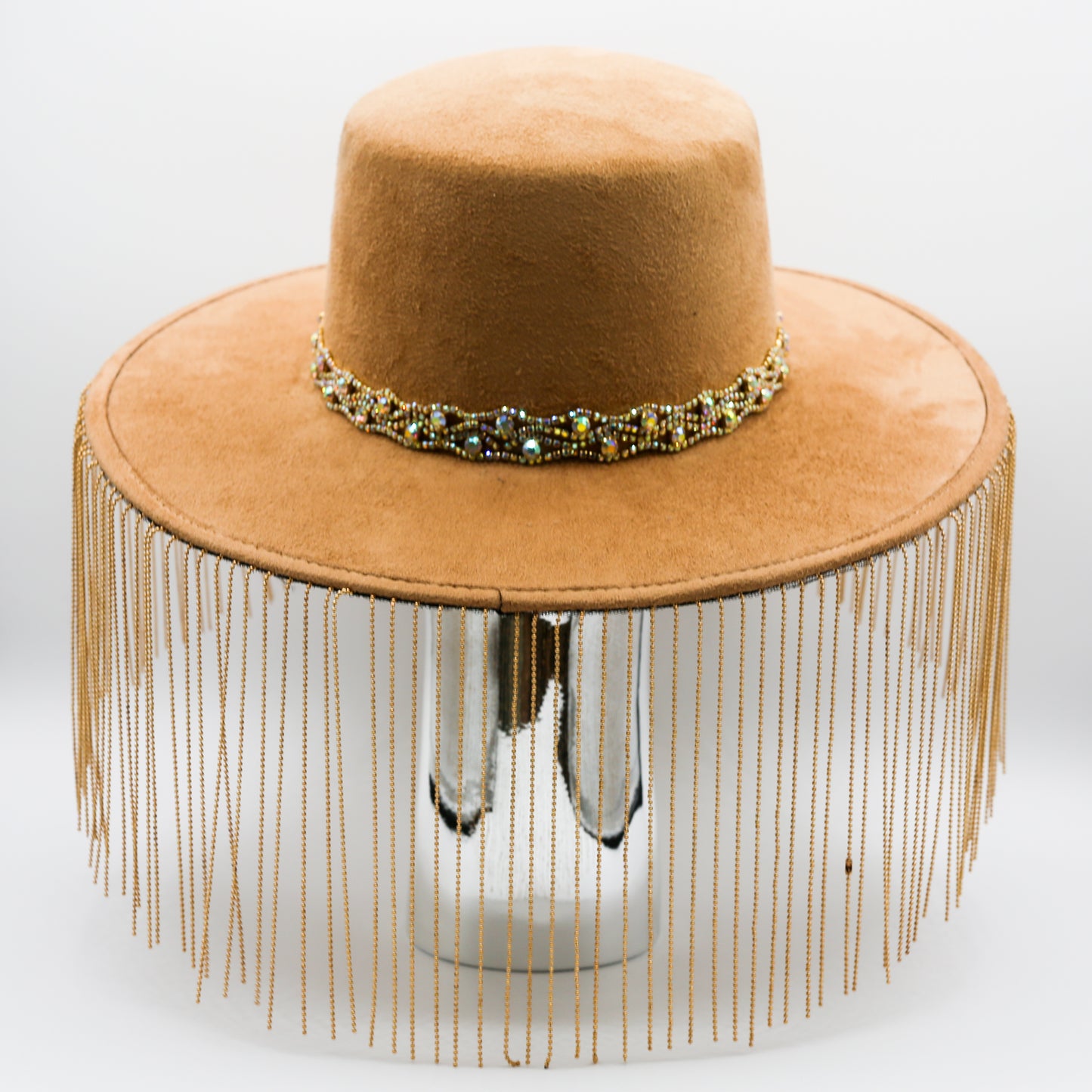 Azar Metal Fringe Hat