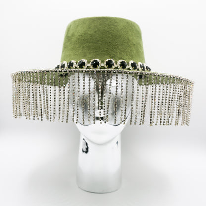 Genevieve Crystal Fringe Hat