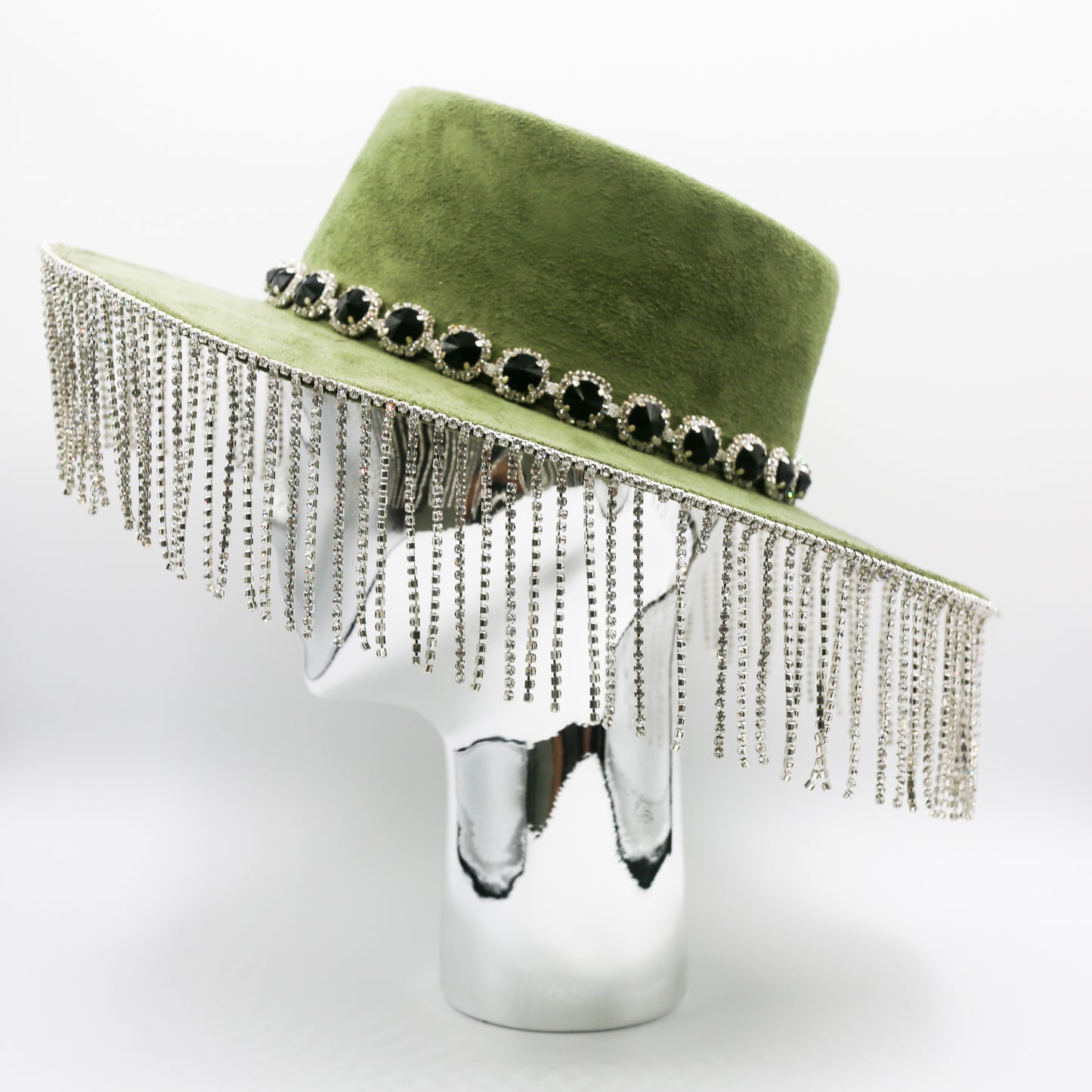 Genevieve Crystal Fringe Hat