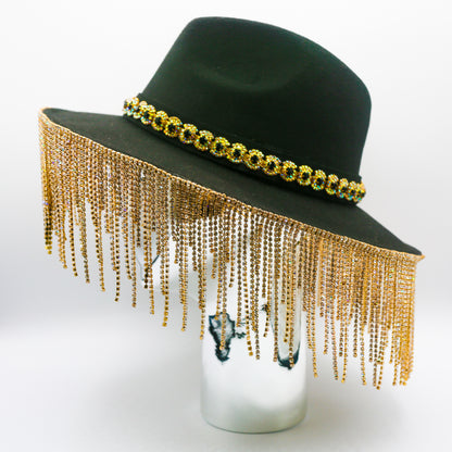 Camille Crystal Fringe Hat