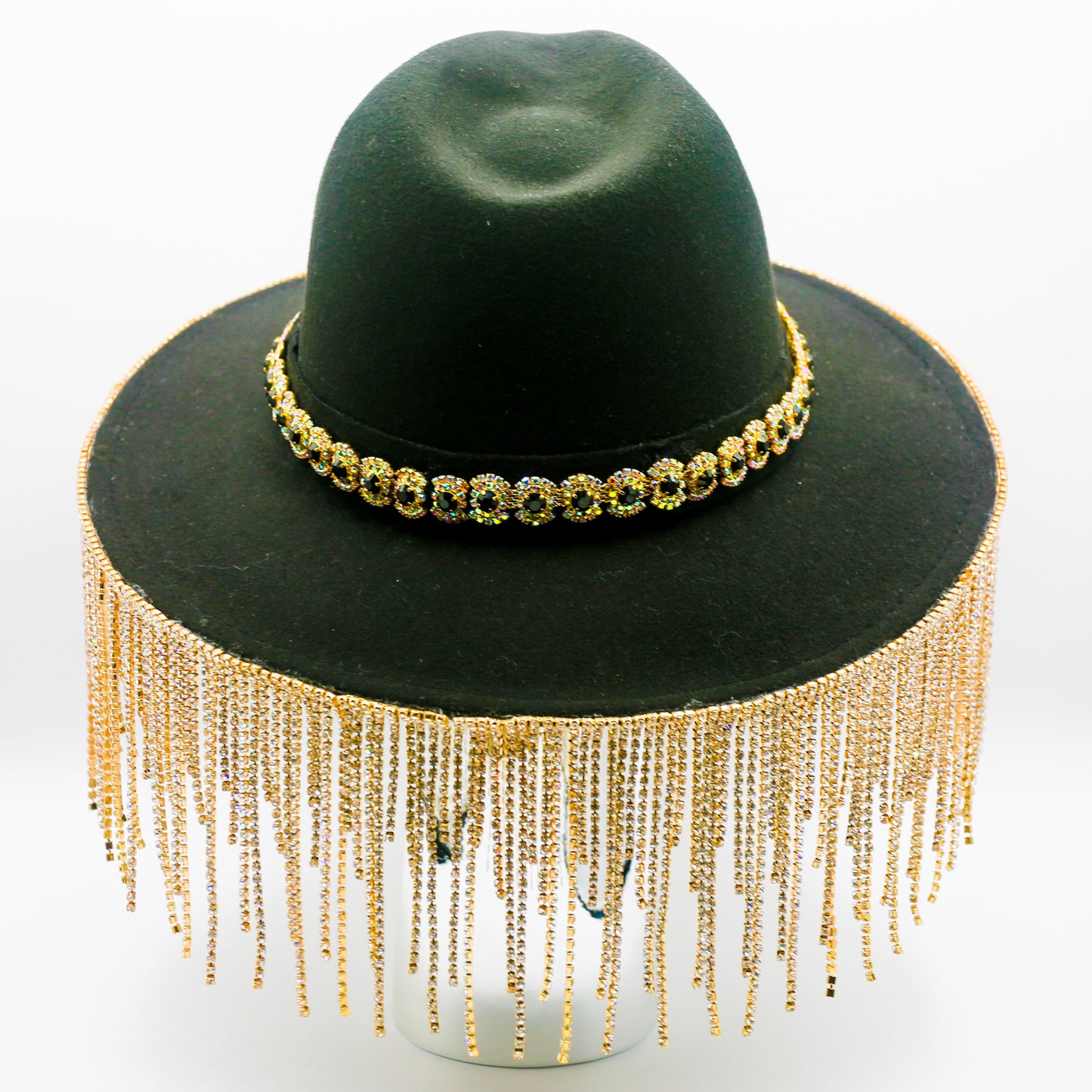 Camille Crystal Fringe Hat