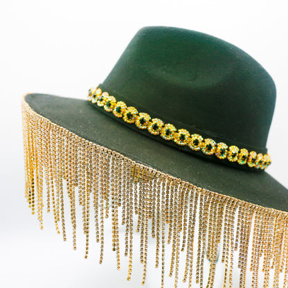 Camille Crystal Fringe Hat