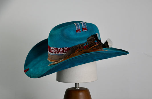 Western Cowboy Hat - Turquoise