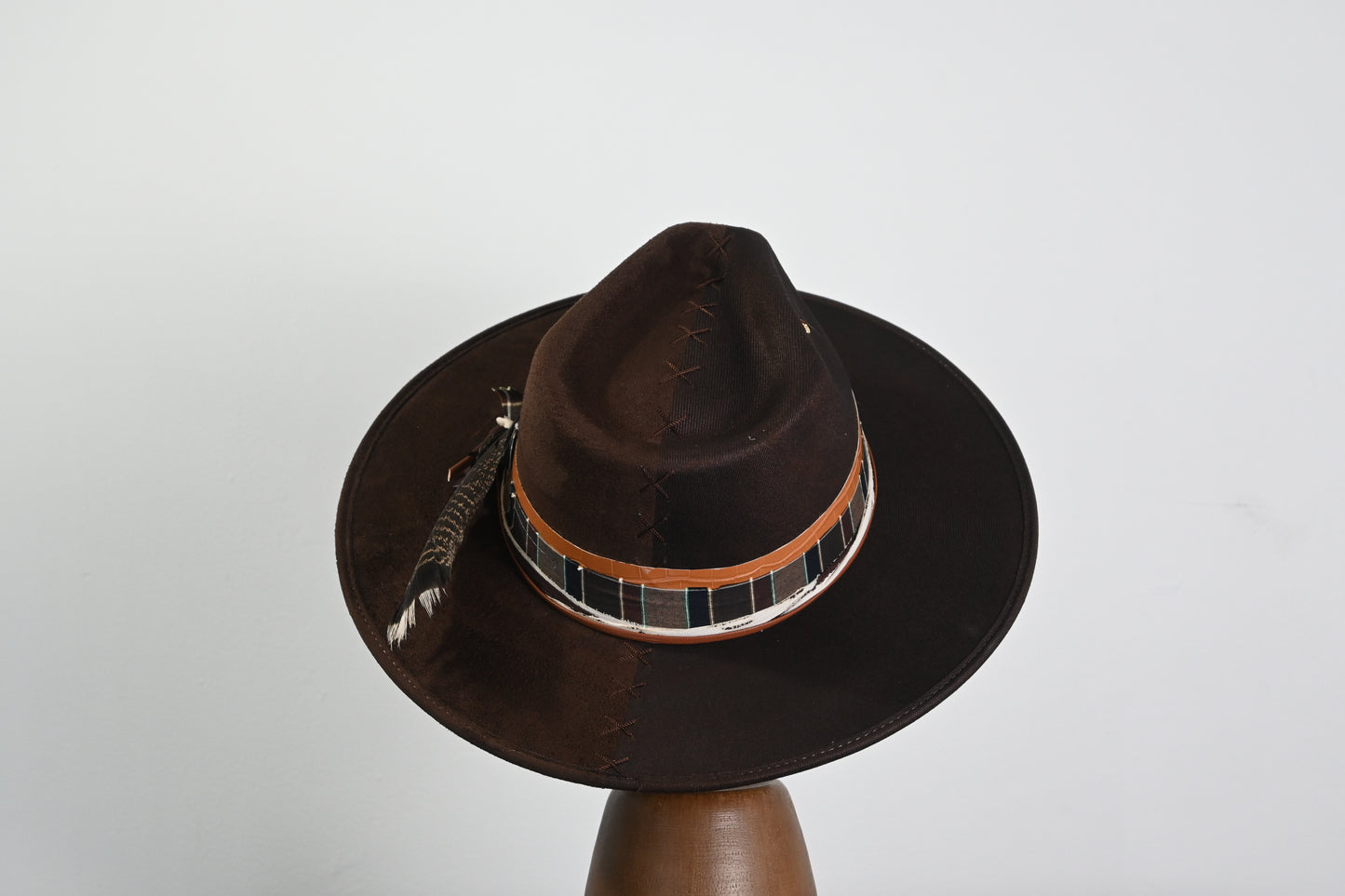 Suede Artisianl Hat - Brown