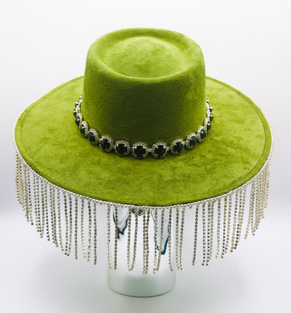 Florence Crystal Fringe Hat