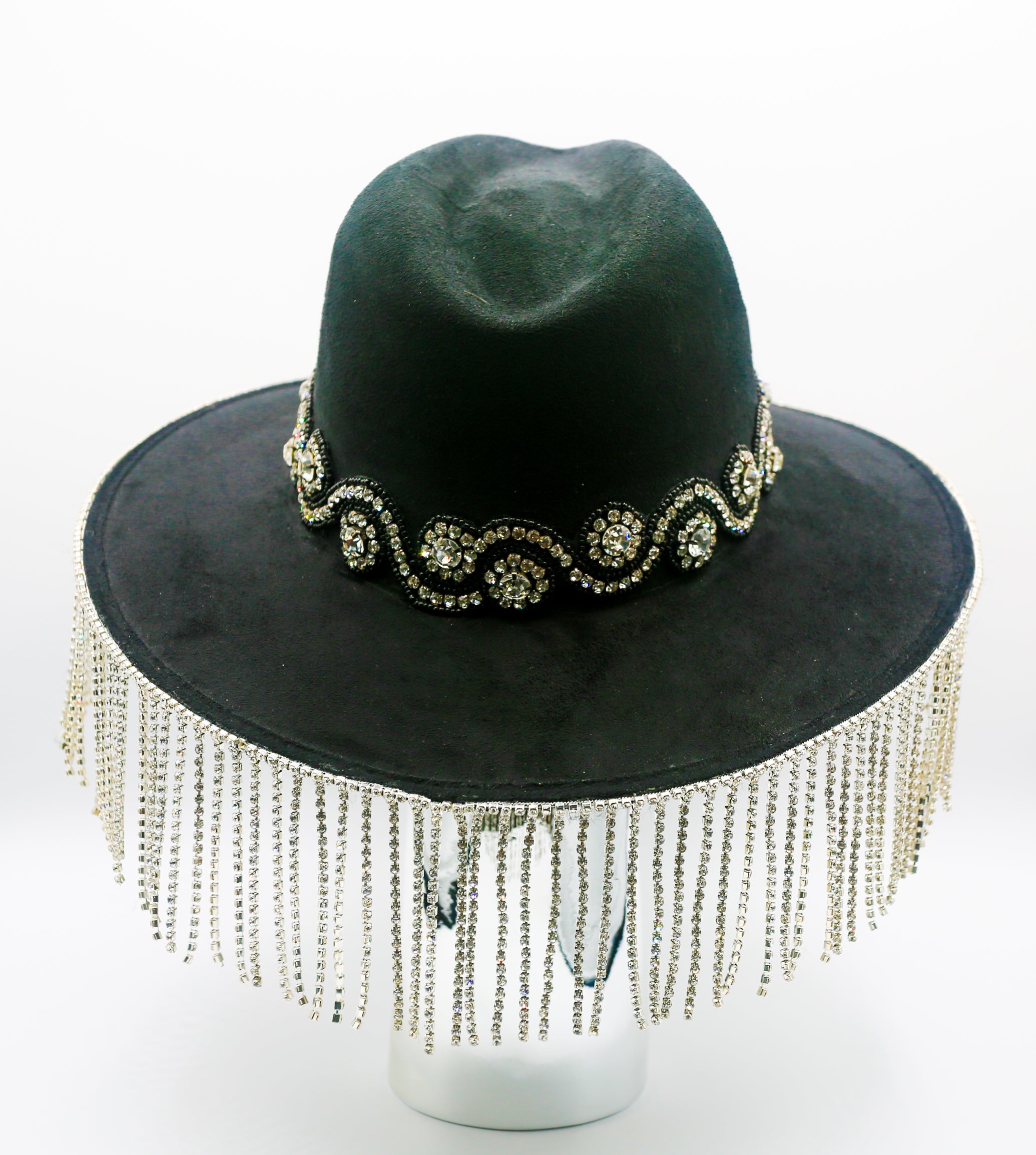 Genoa Crystal Fringe Hat – AtousaG