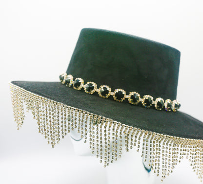 Marseille Crystal Fringe Hat